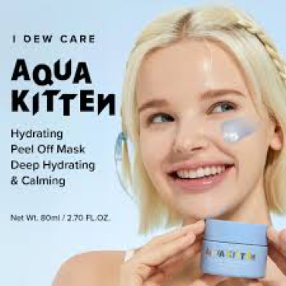 NIB- I DEW CARE AQUA KITTEN HUDRATING HYALURONIC ACID PEEL-OFF MASK 80 mL / 2.70 - Picture 7 of 7